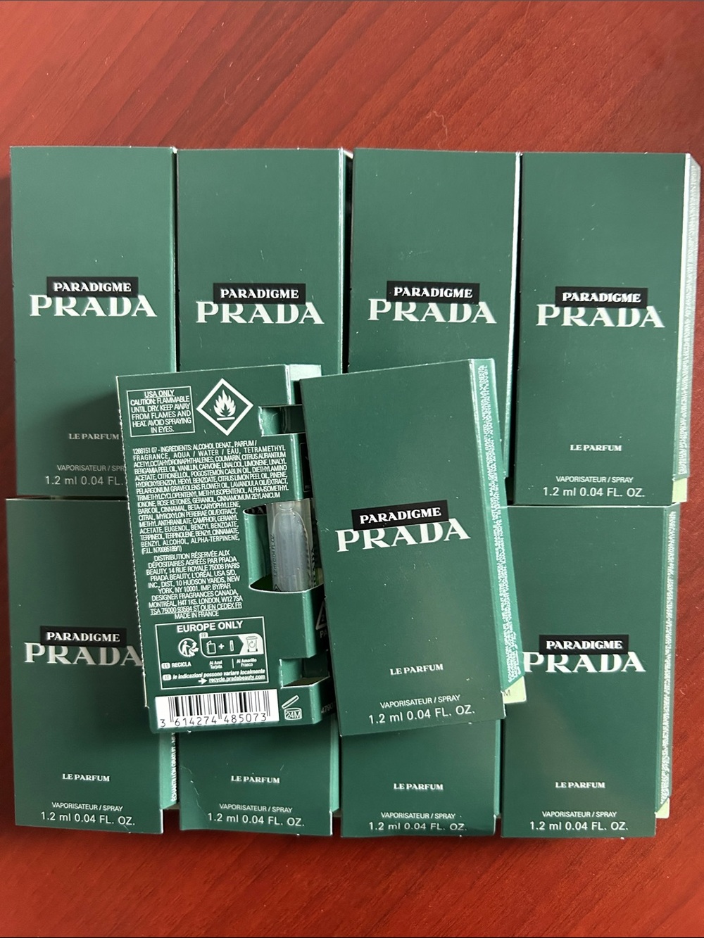 10 pieces Prada Paradigme Le men’s Sample Set